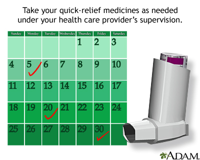 Asthma quick-relief medicines
