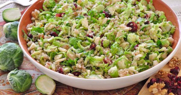 MedlinePlus: Brussels Sprouts Cranberry and Bulgur Salad