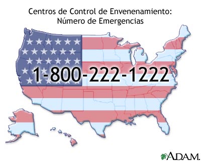 Número de emergencias de los Centros de Control de Envenenamientos
