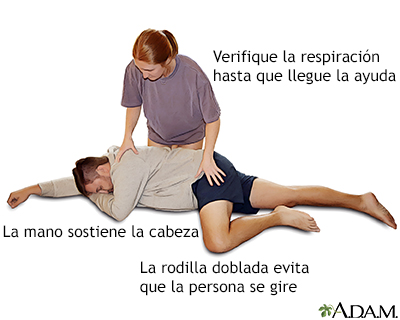 La persona vuelve a respirar